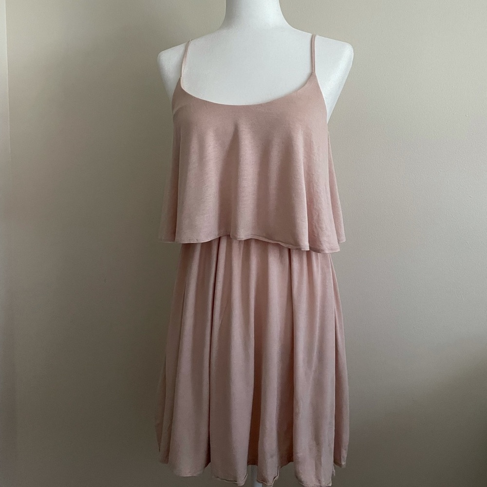 H&M Light Pink Layered Dress